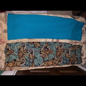 Lularoe Cassie skirts.  2 included!! 🔥🔥